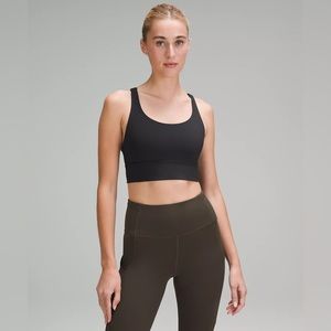 Lululemon energy longline bra 6 black